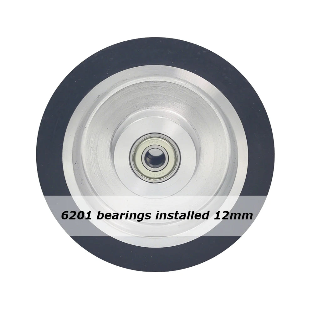 1 piece Dia.150mm*50mm Rubber Wheel Belt Grinder Contact Idler Active Wheel 6"x2" Sander Part