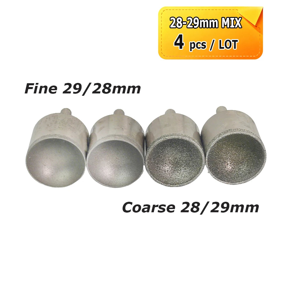 Dia. 3-50mm Diamond Grinding Head Concave Wheel for Bead Forming Rounding Finishing 6mm Shank Mounted Point Drill Tools