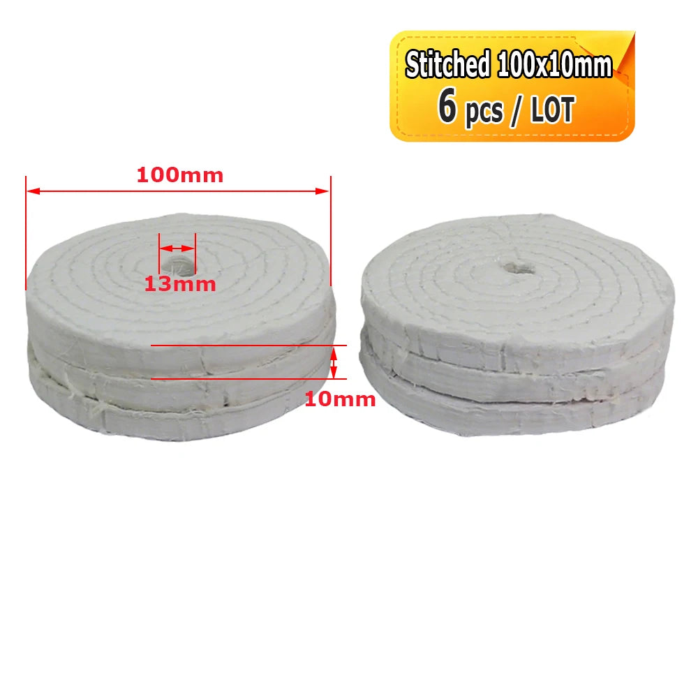 2"-5" Mini Abrasive Grinding Wheel Bench Grinder Ceramic Unitized Fiber Cotton Felt Polishing Finishing Wheel
