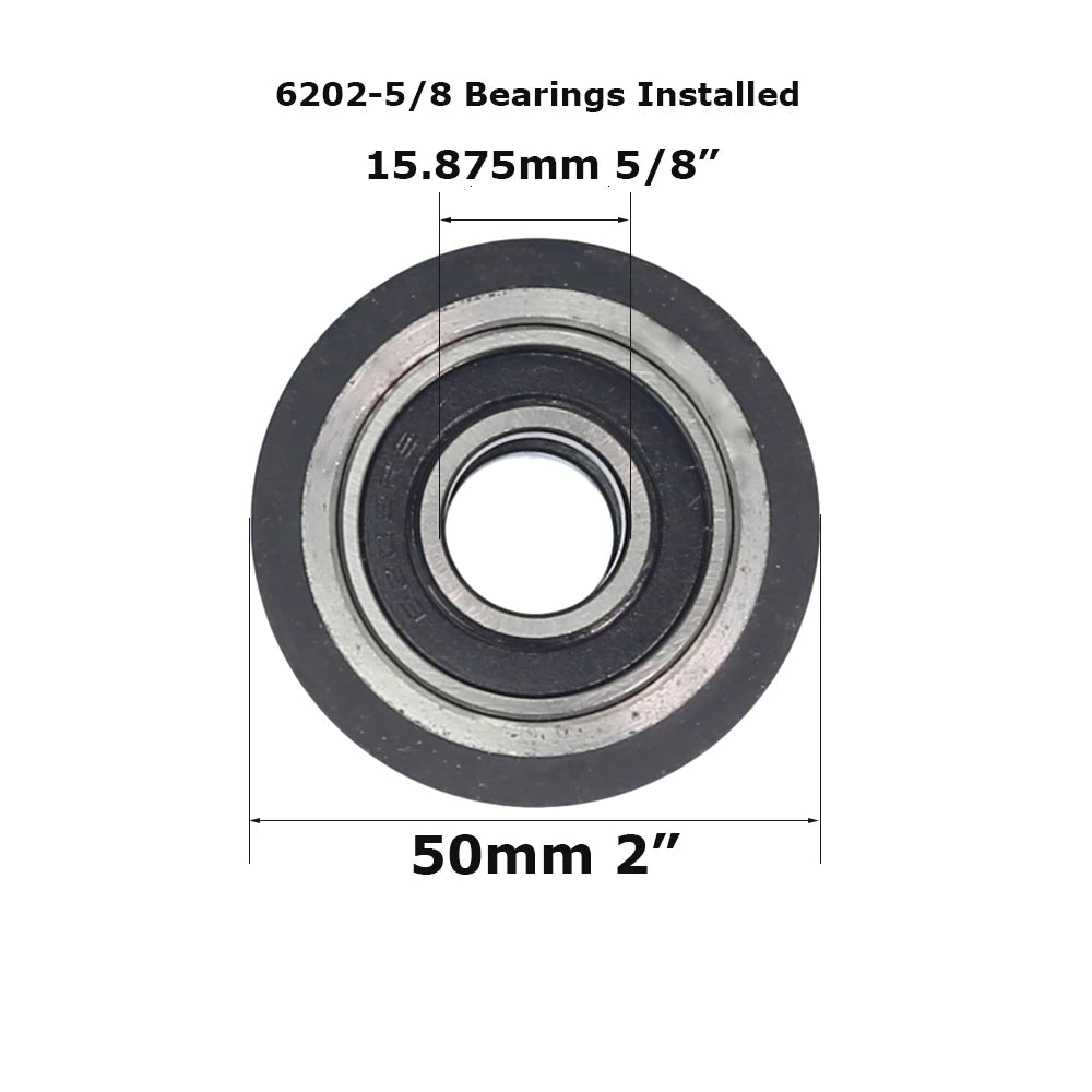 1 piece Dia.50mm/75mm/100mm*50mm Width Small Rubber Coated Aluminum Wheel Belt Grinder Idler Active Contact Wheel