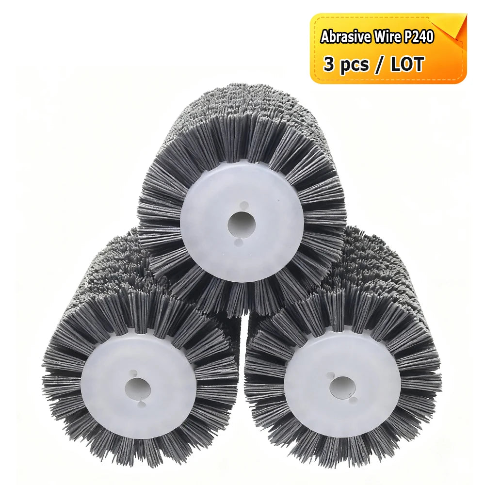 100x120x13mm Polishing Wheel Brushes 9741 Polisher Tools Abrasive Wire, Steel Wire, Sisal, Horsehair for Wood Metal Finish