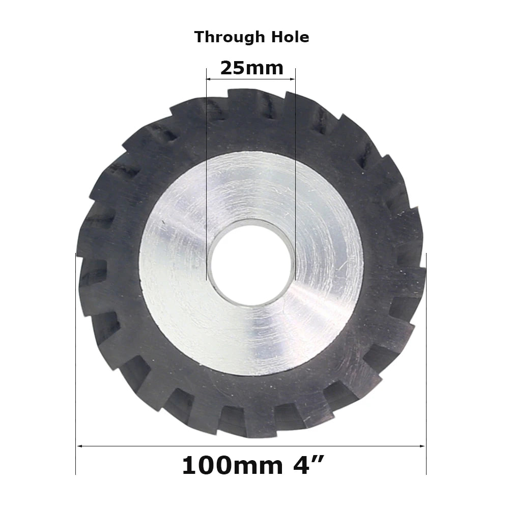 1 piece Dia.50mm/75mm/100mm*50mm Width Small Rubber Coated Aluminum Wheel Belt Grinder Idler Active Contact Wheel