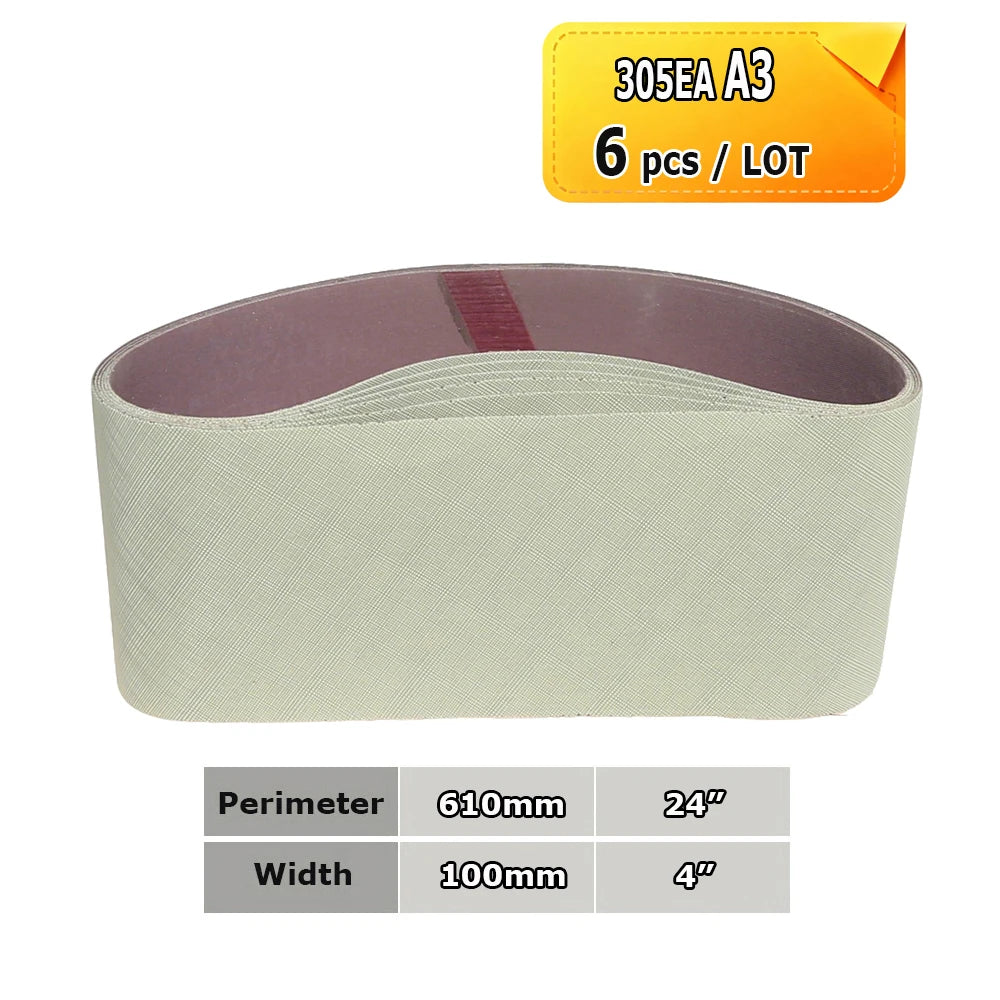 610x100mm Sanding Belts 24"x4" Abrasive Polishing Bands Non-woven Nylon Fiber, Wool Felt, 305EA A3 A5, 237AA A6 A16 A30 A65