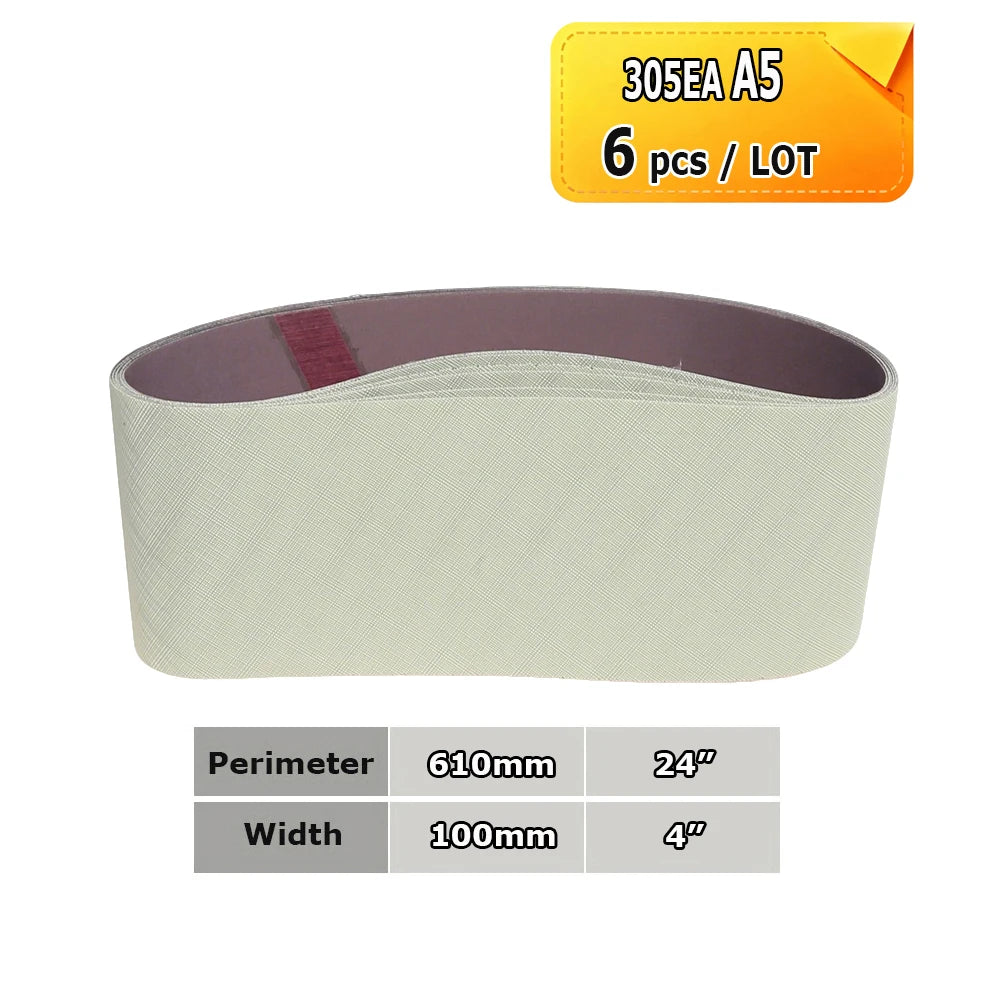 610x100mm Sanding Belts 24"x4" Abrasive Polishing Bands Non-woven Nylon Fiber, Wool Felt, 305EA A3 A5, 237AA A6 A16 A30 A65