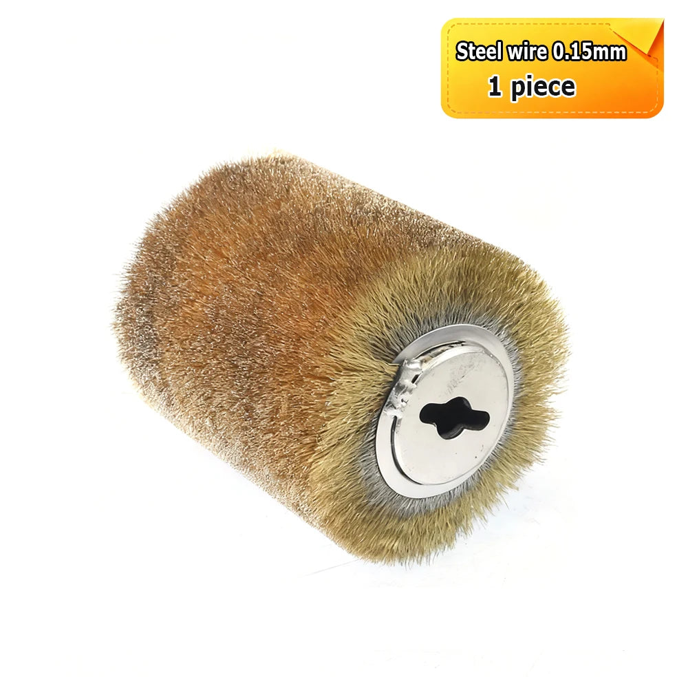 100x120x13mm Polishing Wheel Brushes 9741 Polisher Tools Abrasive Wire, Steel Wire, Sisal, Horsehair for Wood Metal Finish