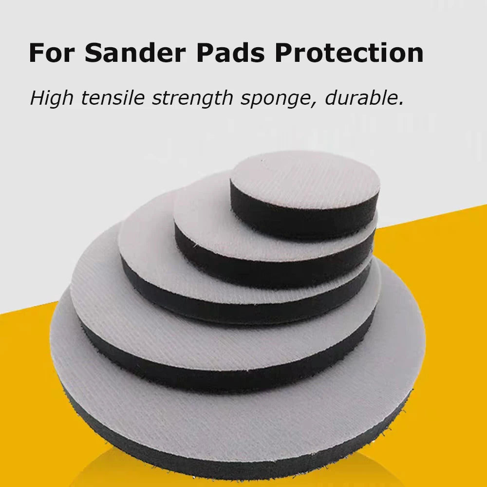 2" - 7" Sponge Cushion Buffer Back Disc for Air Sander Backing Pad