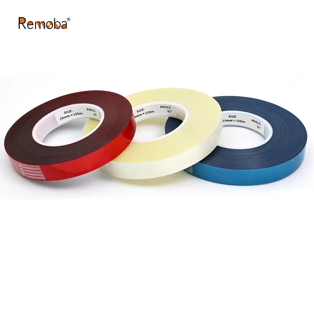 100M/Roll 19mm 67° Sanding Belt Splice Joint Tape Abrasive Band Connector Tape