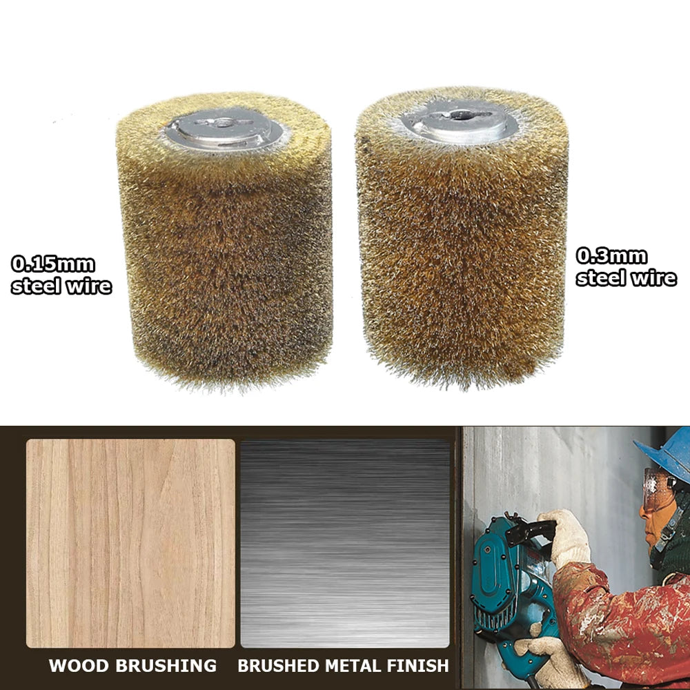 100x120x13mm Polishing Wheel Brushes 9741 Polisher Tools Abrasive Wire, Steel Wire, Sisal, Horsehair for Wood Metal Finish