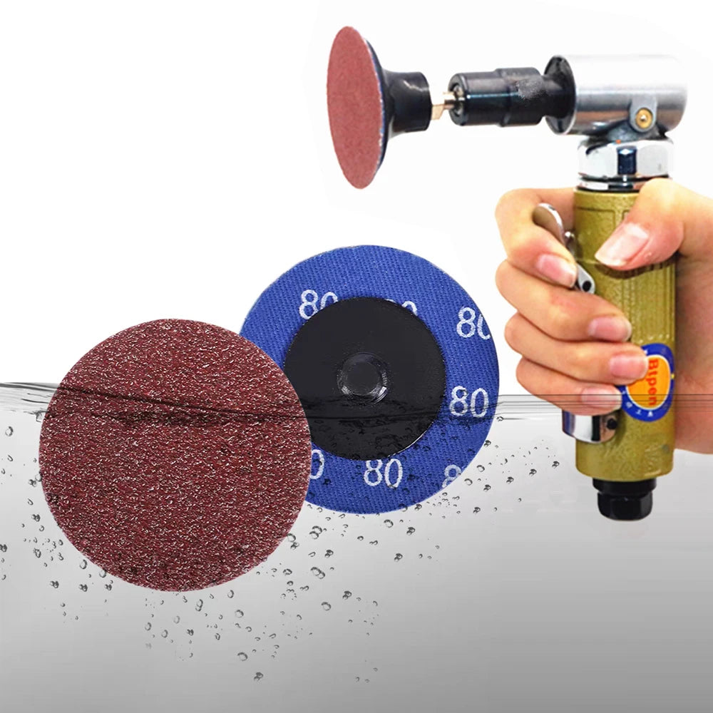 100 pcs/bag A/O Torque Sanding Discs P36-P600 for Metal Deburring Grinding Polishing Drill Die Grinder Air Polisher Tools