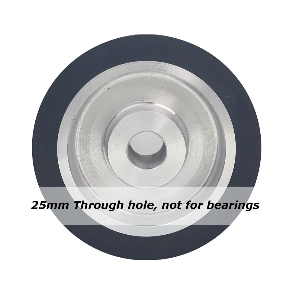 1 piece Dia.150mm*50mm Rubber Wheel Belt Grinder Contact Idler Active Wheel 6"x2" Sander Part