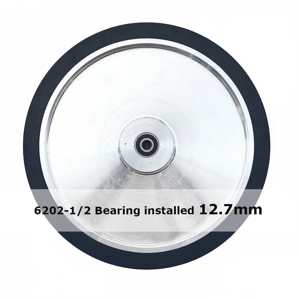 14"x2" Solid Rubber Contact Wheel 90A 70A 55A 350x50mm Belt Grinder Sander Tracking Idler wheel