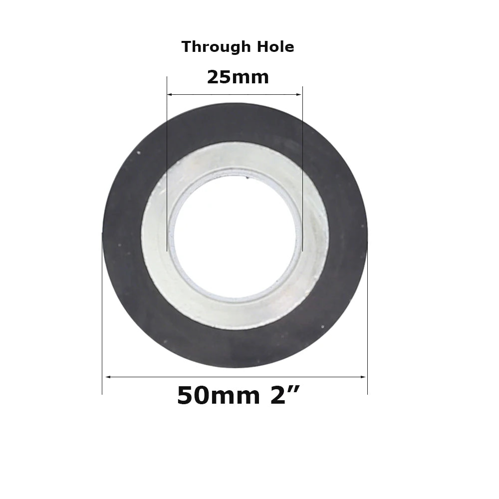 1 piece Dia.50mm/75mm/100mm*50mm Width Small Rubber Coated Aluminum Wheel Belt Grinder Idler Active Contact Wheel