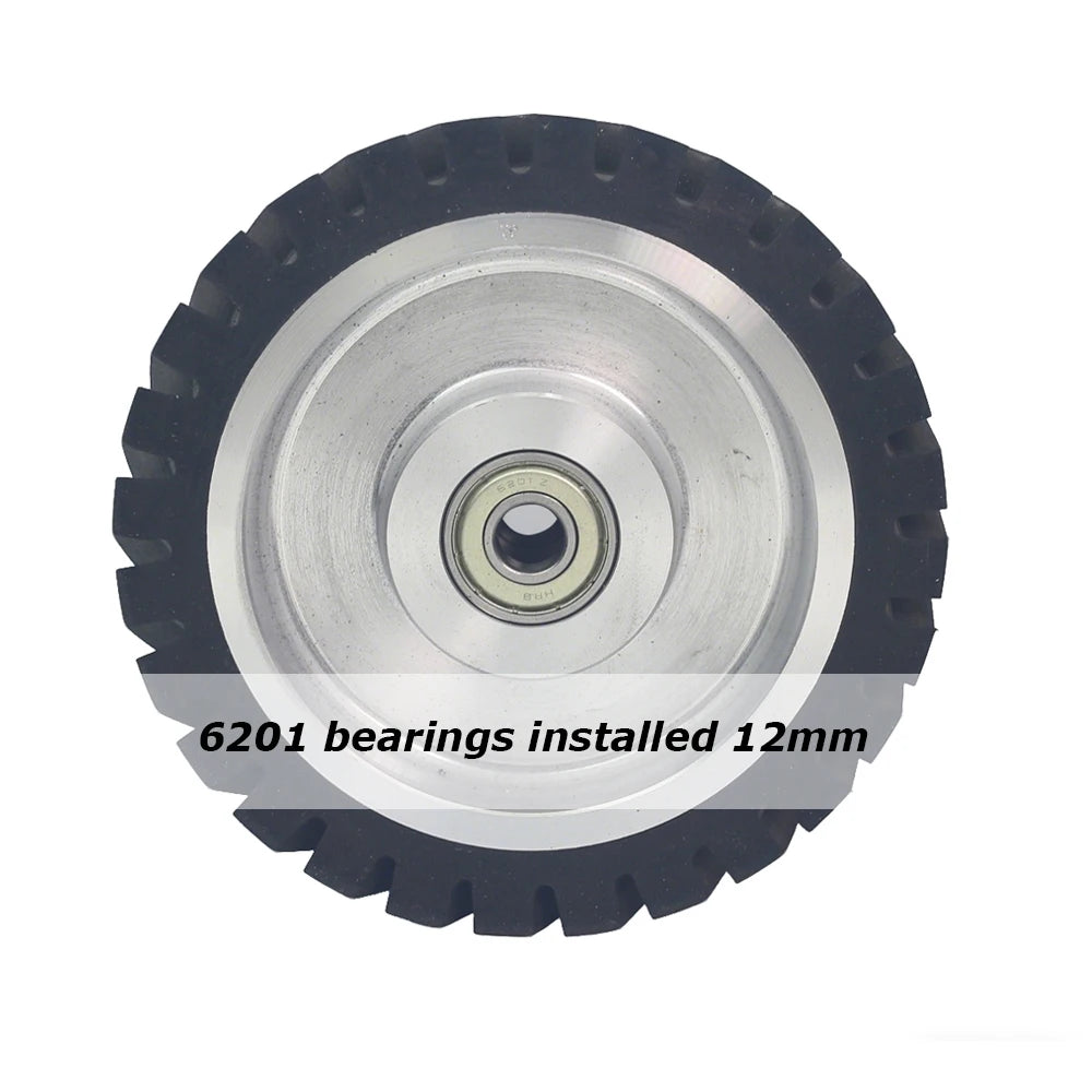 1 piece Dia.150mm*50mm Rubber Wheel Belt Grinder Contact Idler Active Wheel 6"x2" Sander Part