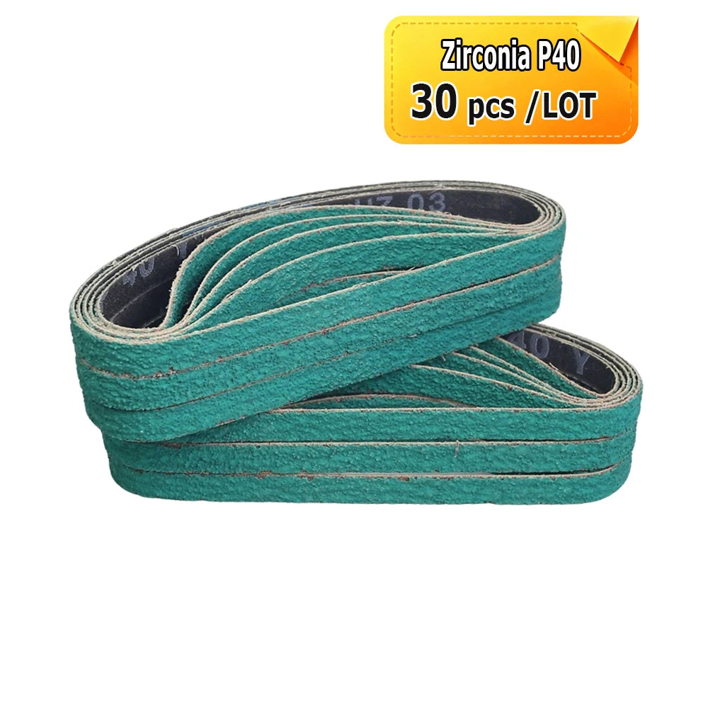 1/2 x 18" Sanding Belt 457x13mm Abrasive Grinding Belts Zirconia P40 - Aluminum Oxide P1200, A3 - A65, Non-woven Nylon Fiber