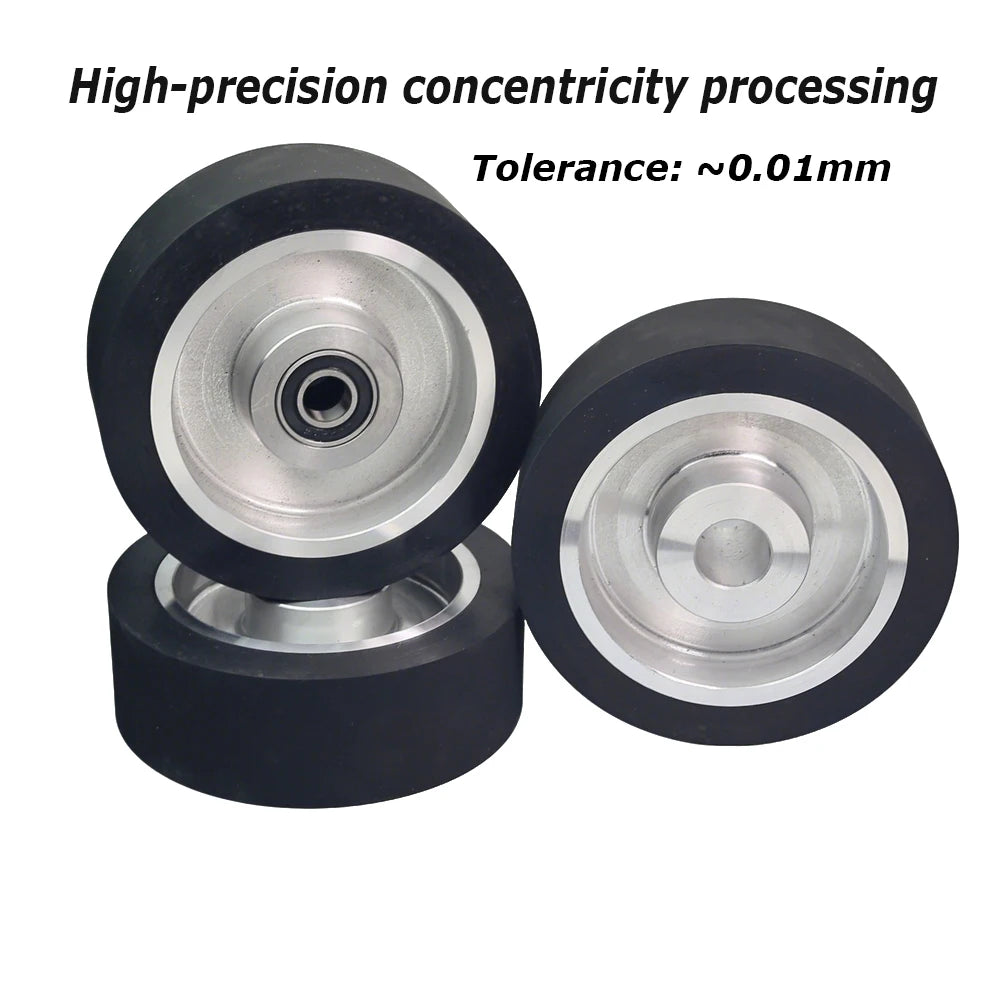 1 piece Dia.150mm*50mm Rubber Wheel Belt Grinder Contact Idler Active Wheel 6"x2" Sander Part