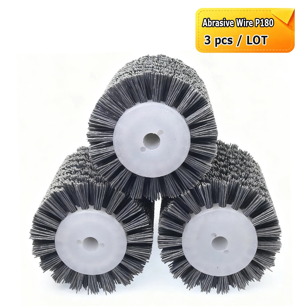 100x120x13mm Polishing Wheel Brushes 9741 Polisher Tools Abrasive Wire, Steel Wire, Sisal, Horsehair for Wood Metal Finish