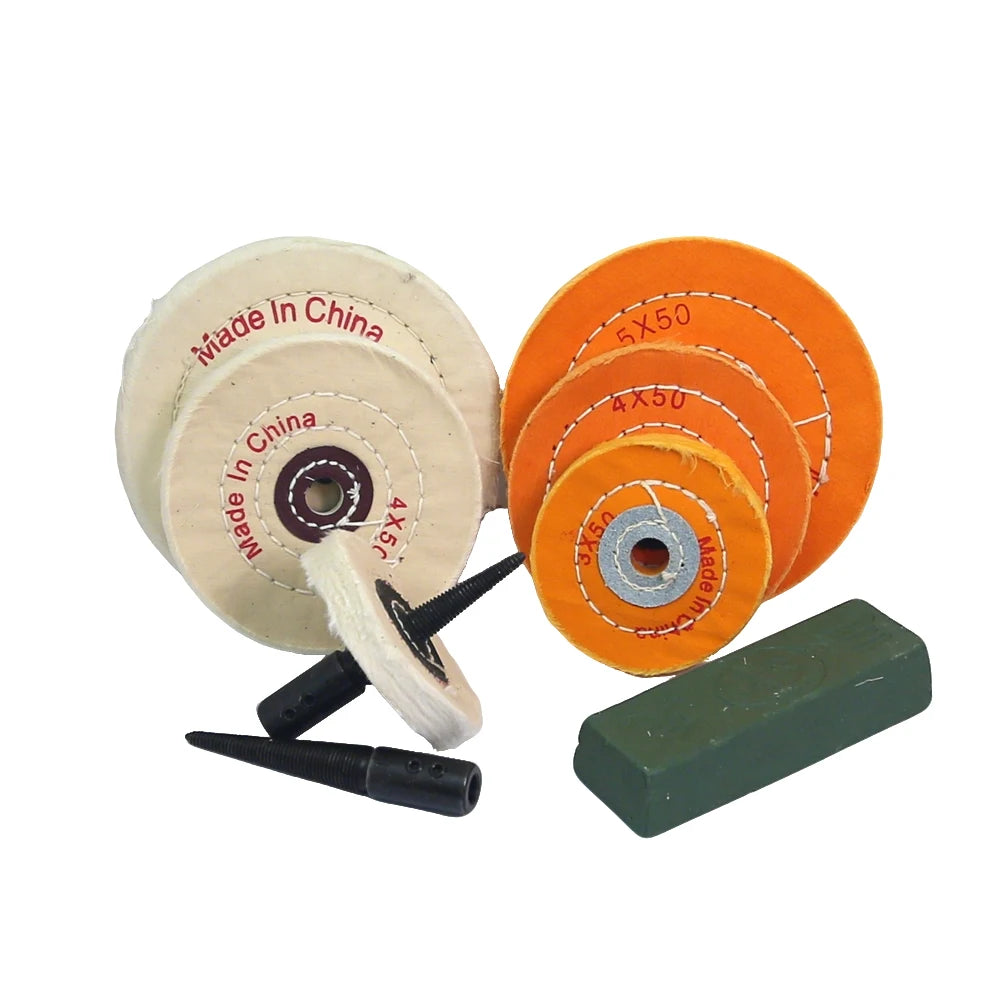 2"-5" Mini Abrasive Grinding Wheel Bench Grinder Ceramic Unitized Fiber Cotton Felt Polishing Finishing Wheel