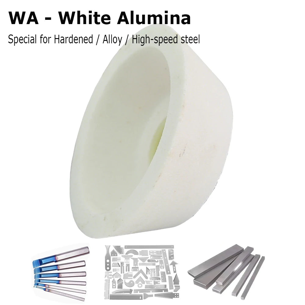 1 pc 125mm/5" WA/PA/GC Ceramic Bowl Abrasive Grinding Wheel for Steel Carbide Glass Polishing Precision Tool Sharpening