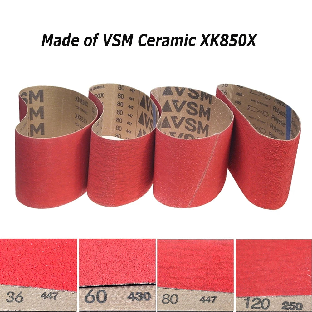 610x100mm Sanding Belts Zirconia Ceramic Aluminum Oxide Abrasive Bands 24"x3.9" for Knife Steel Wood Grinding Polishing