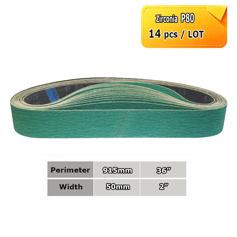 915x50mm Sanding Belts 2x36" Belt Grinder Abrasive Bands 291x50mm Wheel Sleeves for Knife Hard Metal Grinding Wood Polishing
