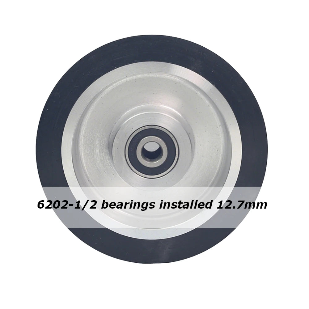 1 piece Dia.150mm*50mm Rubber Wheel Belt Grinder Contact Idler Active Wheel 6"x2" Sander Part
