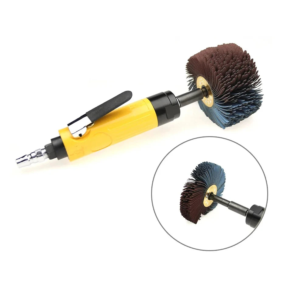 118x60mm/30mm Abrasive Cloth Strips Polishing Brush Wheels Air Polisher Accessories for Wood Grinding Buffing