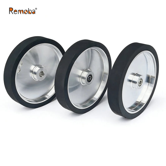 300x50mm Solid Rubber Contact Wheel 12"x2" Sanding Belt Grinder Sander Drive Idler wheel