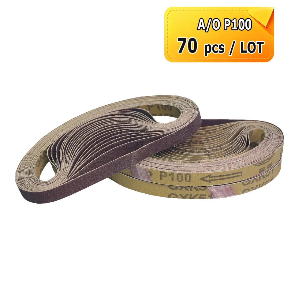 1/2 x 18" Sanding Belt 457x13mm Abrasive Grinding Belts Zirconia P40 - Aluminum Oxide P1200, A3 - A65, Non-woven Nylon Fiber