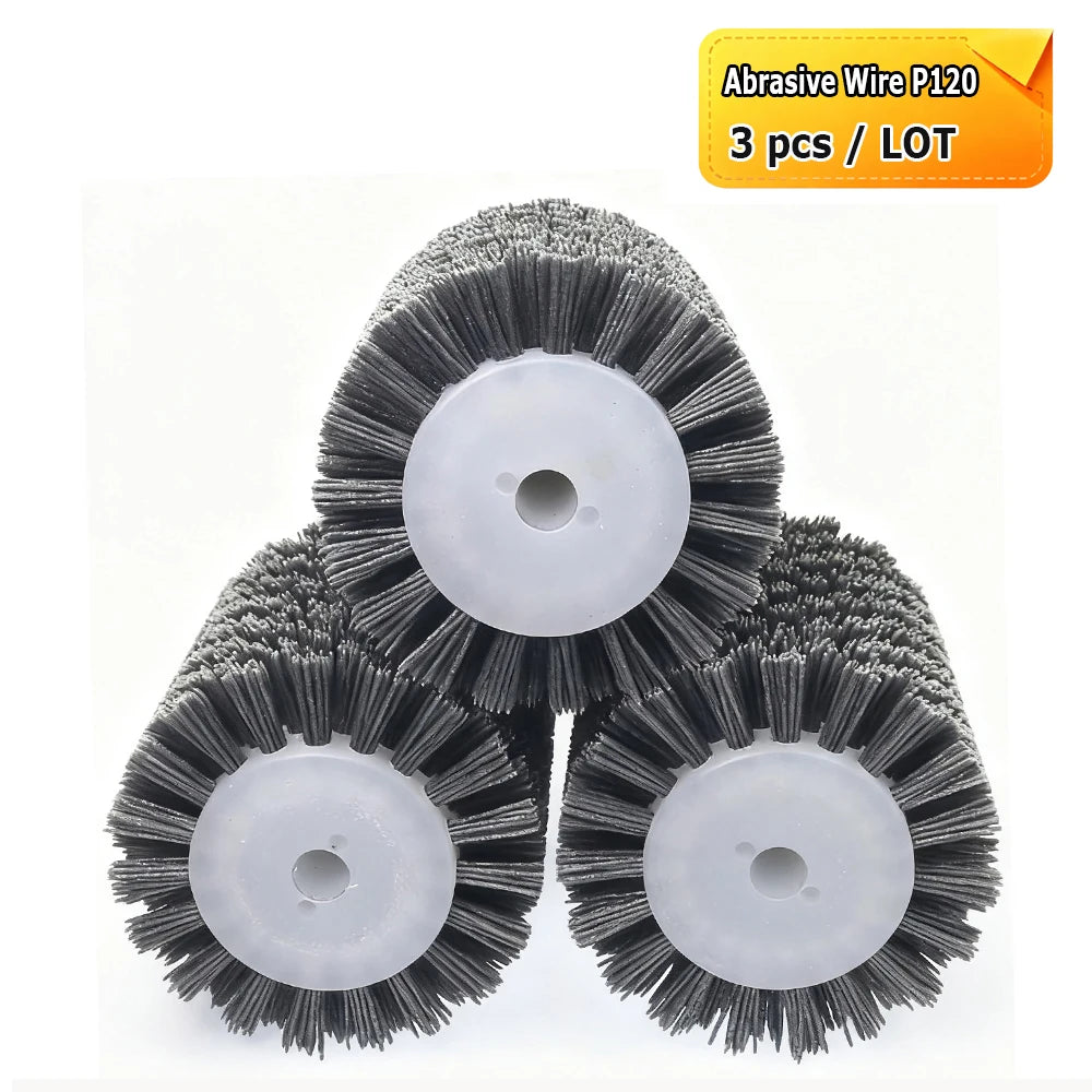 100x120x13mm Polishing Wheel Brushes 9741 Polisher Tools Abrasive Wire, Steel Wire, Sisal, Horsehair for Wood Metal Finish