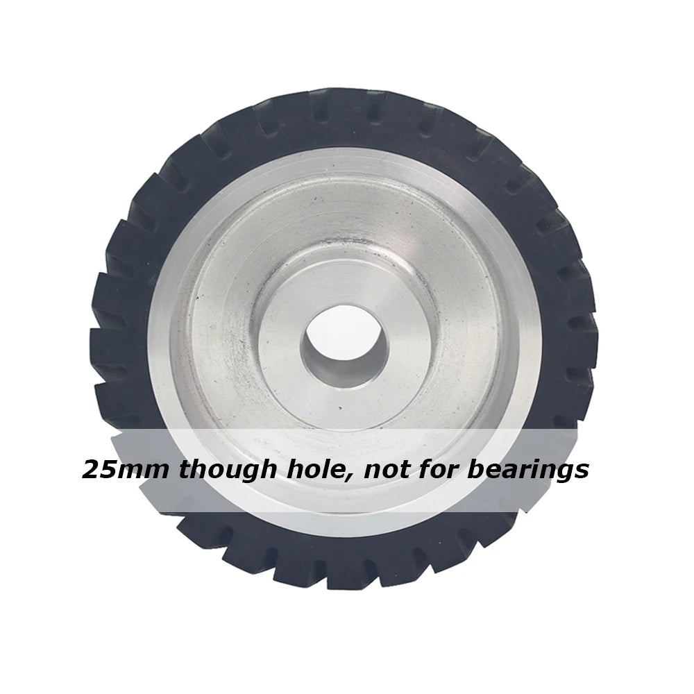 1 piece Dia.150mm*50mm Rubber Wheel Belt Grinder Contact Idler Active Wheel 6"x2" Sander Part