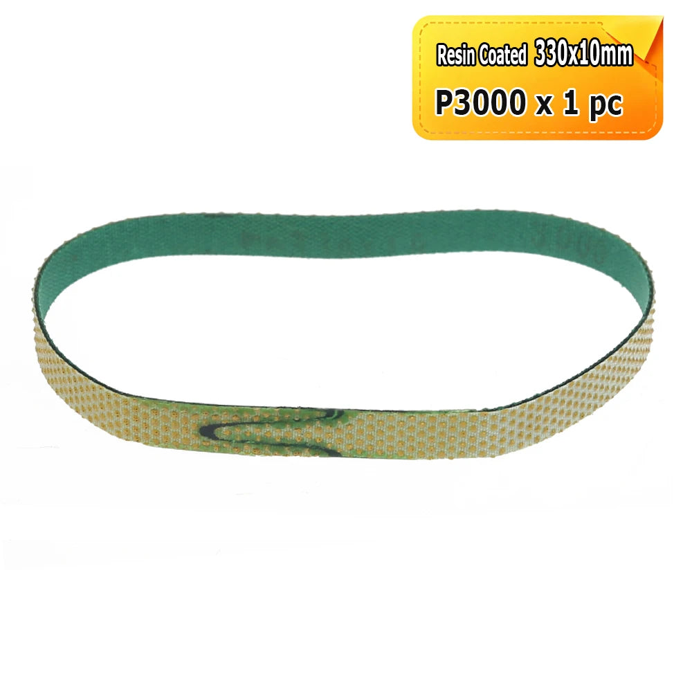 1 piece 330x10mm Electroplated Diamond Abrasive Sanding Belt for Grinding Polishing Glass Ceramics Gemstones Polysilicon