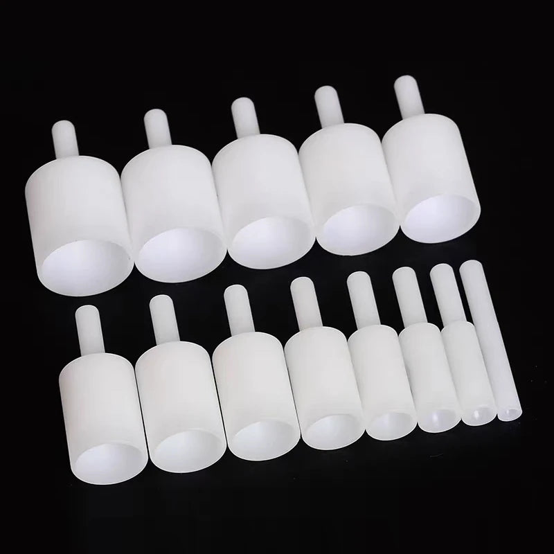 28 pcs 3-30mm Nylon Bead Rounding Concave Holder 6mm shank for Polishing Jade Bodhi Seeds Walnuts