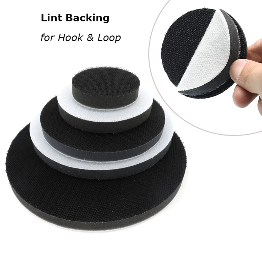 2" - 7" Sponge Cushion Buffer Back Disc for Air Sander Backing Pad