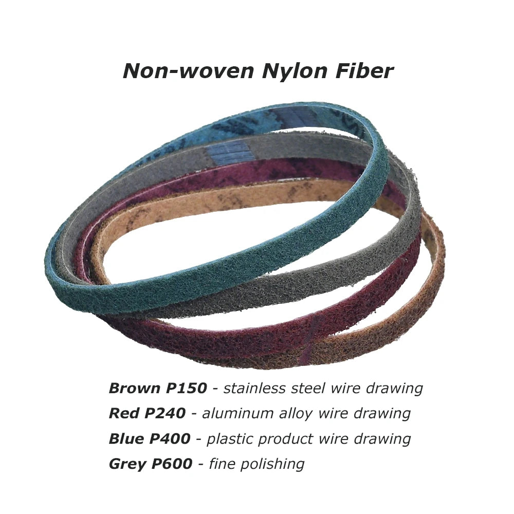 1/2 x 18" Sanding Belt 457x13mm Abrasive Grinding Belts Zirconia P40 - Aluminum Oxide P1200, A3 - A65, Non-woven Nylon Fiber