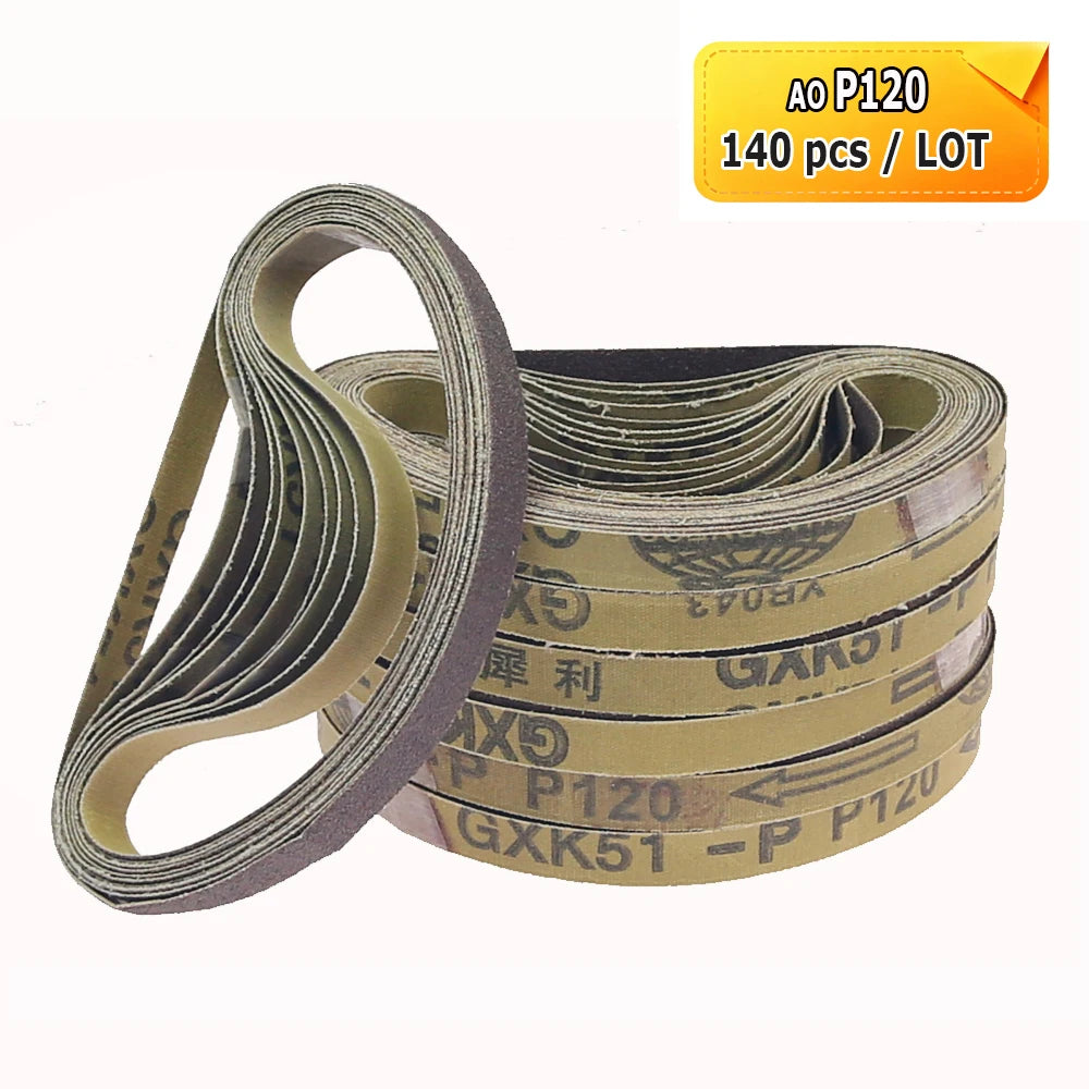 330x10mm Sanding Bands Belts Mini Portable Belt Sander Grinder Accessories AO ZA Non-woven Nylon for Metal Wood Polishing