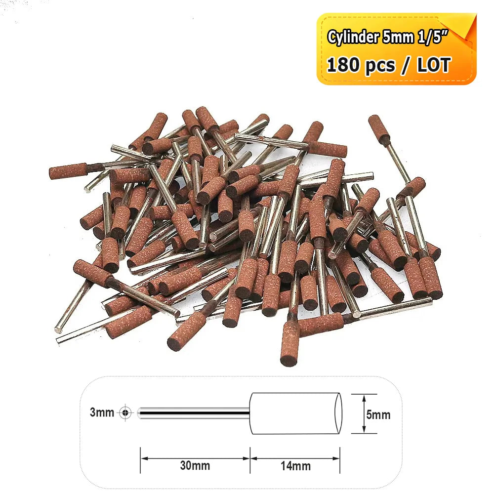 Dia. 4-12mm Sesame Grinding Heads Rubber with Abrasives Polishing Wheels Dremel Die Grinder Rotary Tools